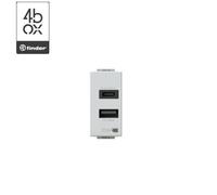 CARICATORE USB C+A BTICINO LIGHT 4BOX 4B.N.USB.30