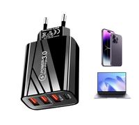 Caricatore USB C a Muro - Alimentatore Rapido Multiporta per Telefoni,Convertitore Elettronico per Casa Ufficio Viaggi e Regalo