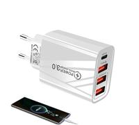 Caricatore USB C a Muro | Caricatore Multiuso Rapido - Convertitore Elettronico per Casa Ufficio Viaggi e Regalo