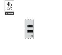 CARICATORE USB C+A VIMAR ARKE' 4BOX 4B.V19B.USB.30 BIANCO