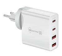 Caricatore USB C da 100 W, caricatore rapido a 4 porte PD 3.0, compatibile multiplo con iPhone 15/14/13/12, Se, Mac Pro/Air, İpad Pro, Samsung, Huawei, Xiaomi, Steam Deck, Type C e USB A.