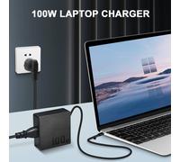 Caricatore USB-C da 100W - RNCYN - Ricarica rapida multi-protocollo - MacBook Pro, Dell XPS, HP, Lenovo, Huawei compatibile