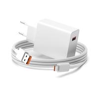 Caricatore USB C da 120 W per Xiaomi Redmi Note 14 Pro 13 12 Xiaomi 15 Ultra 14T 13T 12T 11T Poco X7 Pro X6 X5 F6 F5 Smartphone Fast Charger con cavo USB C da 1 M/3.3 ft 6 A
