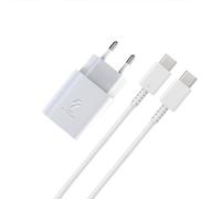 Caricatore USB C da 25 W per Samsung Galaxy S23 S22 Ultra S21 S21 FE 5G S20 A54 A53 A34 A33 A14 A13 USB C Ultra, Super Fast Charger iPad Pro Huawei 25 Watt, Bianco