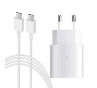 Caricatore USB C da 25W, Caricatore Superveloce con Cavo di Ricarica Veloce, Caricatore per Telefoni di Tipo C per Samsung Galaxy S25/S24/S23/S22/S21 Ultra/S21FE/S20 Plus/Note20/S10/A70/A55/A54/A34