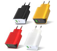 Caricatore USB C da Muro 20W 2 Porte 4Pezzi Presa USB C ＋A Caricabatterie Rapido PD Alimentatore Compatibile con iPhone 15 14 13 12 Samsung S22 S21 Xiaomi