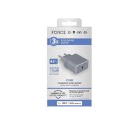Caricatore USB C - Force Power - Cube 45W - Power Delivery - UltraGaN - Grigio