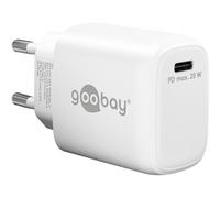 GOOBAY 65368 - Caricabatterie USB, 25 W, 1 USB-C (PD), bianco