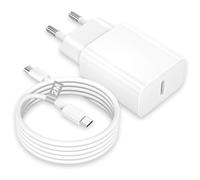 Caricatore USB C per iPhone 17 16 15/17 16 15 Pro/17 16 15 Pro Max/16 15 Plus/iPad Pro, 25W Caricatore iPhone Caricabatterie iPhone Ricarica Rapida Alimentatore Presa USB C Spina con 2M Cavo Type C