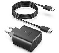 Caricatore USB C Rapido, 45W Super Fast Charger Caricabatterie per Samsung Galaxy S25 S24 S23 S23+/S23 Ultra /S22/S21/S20/Note20/A73/A53/S10 con 2M Cavo, Alimentatore Tipo C Spina Ricarica Adattatore