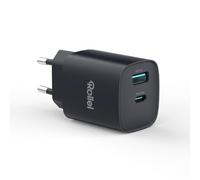 Caricatore USB C, Rollei 30W Alimentatore Carica Rapida 2 Porte(USB-C/USB-A) per Smartphone Tablet e Accessori Compatibili con iPad iPhone 17 Pro Max Air 16 15 14 13 12, Caricatore-USB-C-Carica-Rapida