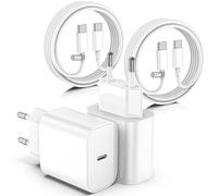 Caricatore USB C,USB-C a C da 2M,2 Pezzi Caricabatterie Rapido Batterie di Per Apple iPhone 17/16/15/Plus/Air/Pro,Per Galaxy S25/S24,Per iPad/Pro/Min Tipo C Cavetto Ricarica Charger Adattatore