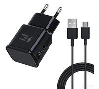 Caricatore USB con 1,5m Cavo USB Tipo C per Samsung Galaxy A16 A15 A14 A13 A20e A25 A34 A36 A51 A54 A55 A56 S8 S9 S10 S20 S21 FE Plus S22 S23,Ricarica Rapida Caricatore Cellulare e altri Smartphone