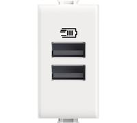 Caricatore USB doppio 5V carica cellulari matix bticino AM4191AA sostituisce AM5285C2