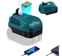Caricatore USB da 100 W per Makita da 18 V, con caricatore di tipo C, per batteria Makita da 18 V, per adattatore BL1840 BL1850 (batteria non inclusa)