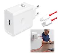 Caricatore USB da 100 W per Oppo SUPER-VOOC con cavo 6 A USB-C rosso 1m originale, compatibile con Oppo Find X8, X7, Find X7 Ultra One Plus 13, Nord CE 4, 3 Lite, Realme GT 7 Pro, Reno 13.