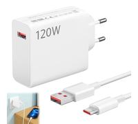 Caricatore USB da 120 W per Xiaomi 15 14T pro Ultra 13T 12T 11T, Redmi Note 14 13 12 Pro+ 5G, Poco X7Pro F7 Ultra F6, alimentatore Turbo Hyper Charge con cavo USB C da 6 A 1 m