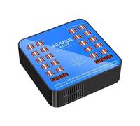 Caricatore USB Da 200 W 40 Porte For Adattatore HUB Stazione Di Ricarica Presa Dock Caricatore For Telefono Stazione Di Ricarica Multi USB Ampiamente Applicato(Blue)