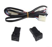 Caricatore USB da auto per QC3.0, adattatore di ricarica rapida per Golf 2006-2012 GTI R-Line MK5 MK6 12 V accessorio elettronico per auto (doppio per QC 3.0)