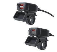 Caricatore USB Doppio Adattatore Di Ricarica Veloce Impermeabile Per Moto
