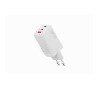 DIGITUS Caricabatterie USB GaN II - 2x USB-C e tipo A - 3 porte - fino a 67 W - Caricabatterie rapido - Adatto per cellulari, tablet, smartwatch e cuffie Bluetooth - Bianco