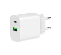 Caricatore USB Gembird TA-UC-PDQC20-01-W 2 Porte Ricarica Rapida 20W Bianco