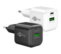 Caricatore USB Goobay 20W 2 Porte USB-A e USB-C GaN Power Delivery Quick Charge