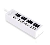 Caricatore USB, Hub USB 2.0 Hub USB 2.0 Multi USB Splitter Hab Usa adattatore di alimentazione 4/8 porte Multiple Expander 2.0 Hub USB3 con interruttore for PC(White)
