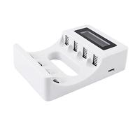 Caricatore USB LCD per Batterie Ricaricabili Slot con Protezione Sovraccarico e Modalità Trickle per Pile Stilo e Batterie Ricaricabili Efficienza Carica Ottimizzata e Sicurezza