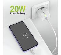 Caricatore USB Mayaxess SEK-VIRT-A34 20W bianco con cavo USB-C 1m