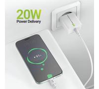 Caricatore USB Mayaxess SEK-VIRT-MV5 20W Bianco con Cavo USB-C 1m