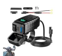 Caricatore USB Motociclistico - Adattatore A Doppia Porta Per La Ricarica Del Telefono | Società Di Carica Rapida | Caricatore Per Motociclette In Tournée Navigatrice Per Campeggiatori Di Campeggiator