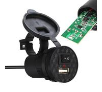 Caricatore USB Motociclistico - Attrezzatura Di Ricarica Di Uscita Stabile 12V Per Scooter | 1.5A Caricatore Veloce Per Motociclette | Accessorio Per Bici Per Motociclette, Scooter Elettrici