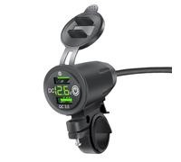 Caricatore USB motociclistico - Colpo di potenza rapida, di ricarica impermeabile | Convertitore di tensione compatto, dock di ricarica multi-dispositivo