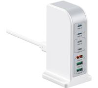 Caricatore USB Multiplo Da 180 W, Adattatore a 7 Porte Con 4 USB-C + 3 USB-A, St