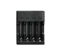Caricatore USB multiporta, ideale per 4 batterie AA/AAA. Potente e compatto, facilita la ricarica simultanea. Perfetto per l'uso a casa o in viaggio, mantenendo i tuoi dispositivi sempre pronti.