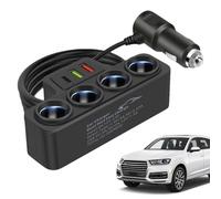 Caricatore USB multiporta per auto - Hub di alimentazione rapido a prese, convertitore da 12 V a 5 V, adattatore per veicoli ad alta velocità, stazione di ricarica per dispositivi simultanei |