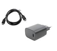 Caricatore USB Muro e Cavo compatibile con Doro Leva L10, 1 metro, 3000mA, USB-PD, 20W, ricarica rapida