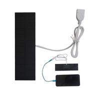 Caricatore USB pannello solare - banca solare impermeabile, efficiente ricarica esterna | Pannello ad alta efficienza da 3 W per campeggio, caricabatterie pieghevole per escursioni, batteria da