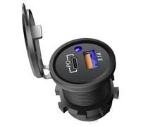 Caricatore USB per auto, adattatore di ricarica per auto a due porte, caricabatterie per telefono cellulare per la maggior parte dei telefoni e tablet, presa USB per auto, moto, camion e