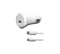 CARICATORE USB PER AUTO KSIX MFI 18W BIANCO