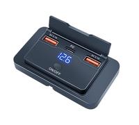 Caricatore USB per camper, caricatore USB a 3 porte, 76 W, pannello di ricarica senza perforazione per veicoli da campeggio, auto, barche e camion