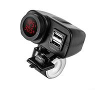 Caricatore USB per moto dal design compatto con copertura impermeabile e funzione display digitale