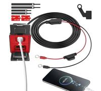 Caricatore USB per motocicletta: adattatore di ricarica impermeabile, porta resistente agli urti. USB C anti-vibrazione, soluzione di ricarica stabile per avventure in viaggio a breve distanza
