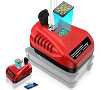 Caricatore USB portatile per batteria Einhell da 18 V con uscita di tipo C PD2.0 100 W (max), in grado di caricare la batteria, per PXBP-300 PXBP-600 PX-BAT52 con 1 porta USB QC3.0 per telefono