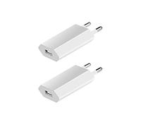 Caricatore Usb Rapido,2 pezzi Adattatore USB da Viaggio Caricabatterie USB da Muro Universale Adattatore USB Compatibile con i-Phone Samsung Pixel Nexus Huawei Xiaomi HTC Sony iOS Android Bianco