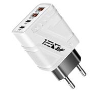 Caricatore Usb Rapido - Caricatore Rapido Adattatore Kit | Caricatore USB C, Caricabatterie Da Muro Smartphone | Design Compatto Multiuso Con Porte Multiple Per Accessori Da Viaggio