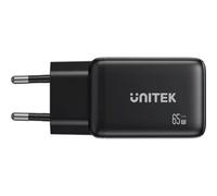 Caricatore USB Unitek P1130ABK01-EU 65W GaN 3 Porte USB-A e USB-C