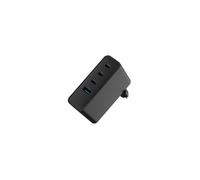 Caricatore USB universale Natec GaN 100W, 3X USB-C, 1X USB-A, Nero