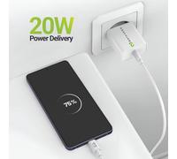 Caricatore Veloce Mayaxess SEK-VIRT-S26U 20W con Cavo USB-C 1 m Bianco